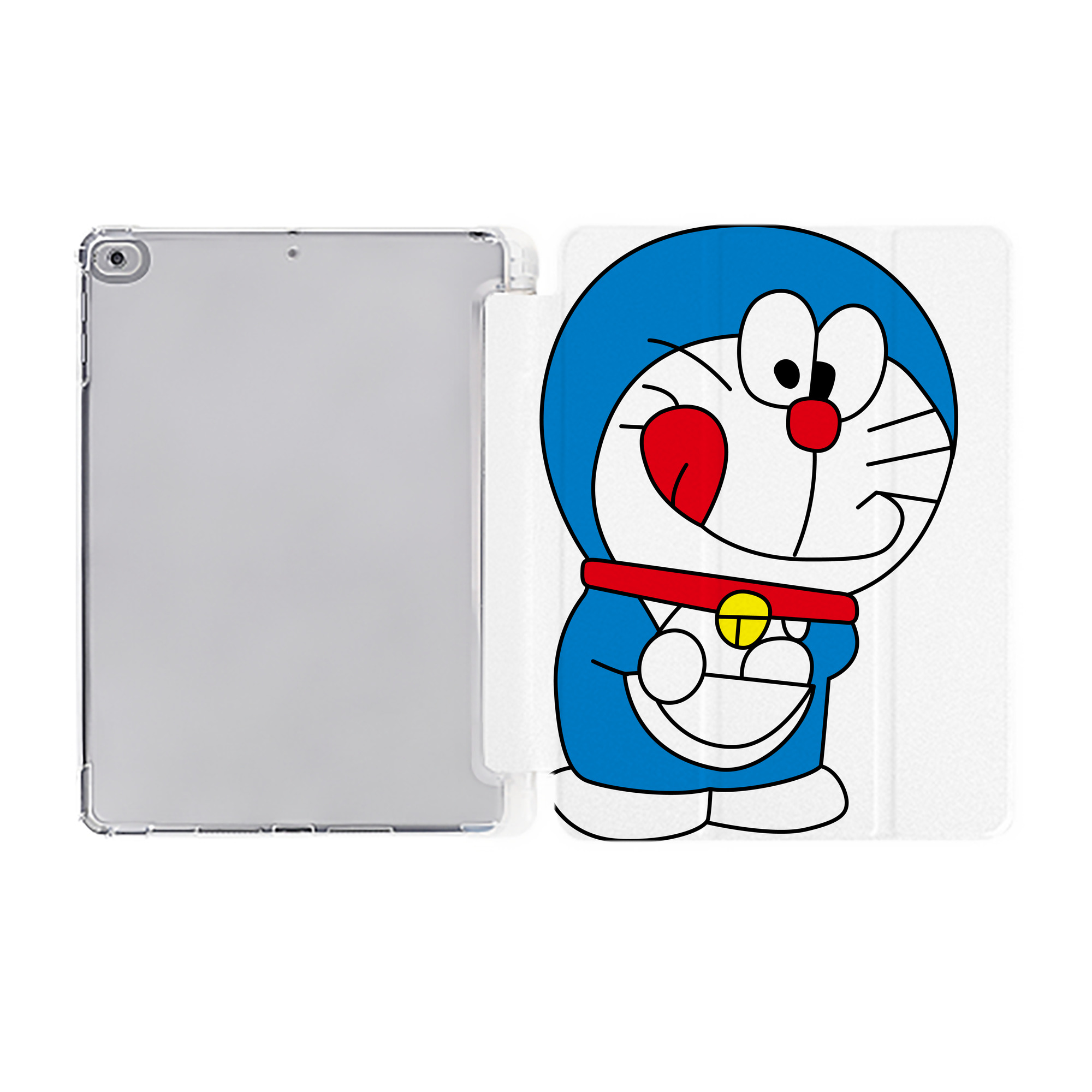 （画像用） ドラえもん Doraemon IPad ケース ペン収納付き 三つ折りスタンド PUレザー×シリコン 対応機種9.5/10.5/10.9インチ